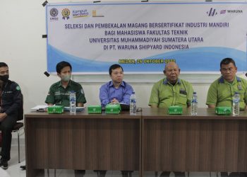 Fakultas Teknik UMSU Kembali Kirim Mahasiswa Magang MBKM Selama 1 Tahun ke PT.Waruna Shipyard Indonesia